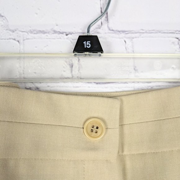 Talbots Dress Pants Womens Size 18 Beige Polyester Blend Stretch Straight Leg - Picture 4 of 10